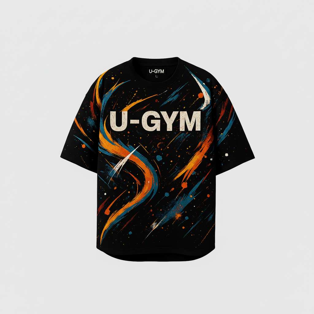 Zwart baggy astoid shirt